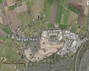 midge hall map